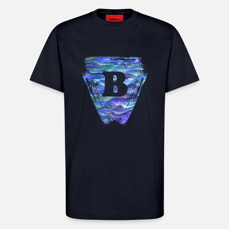 Triangle E 103 B - T-shirt bio décontracté fabriqué en UE - DARK NAVY
