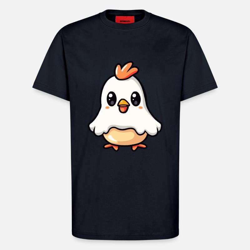 Huhn Halloween Comic Geist - T-Shirt - made by SPREAD - DARK NAVY