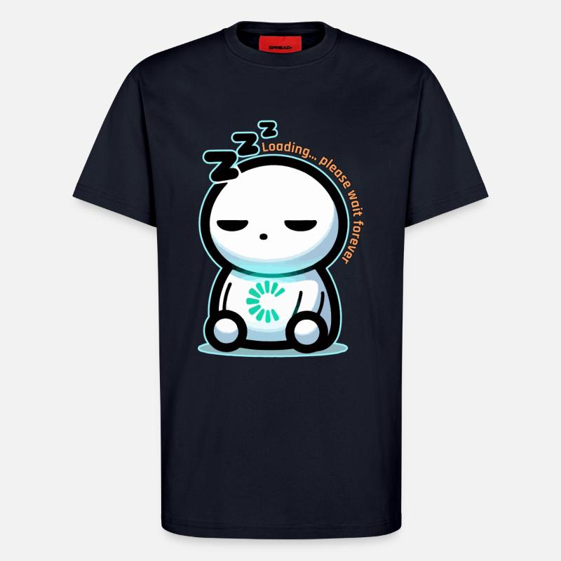 Forever Loading Sleepy Mascot - T-Shirt - made by SPREAD - DARK NAVY