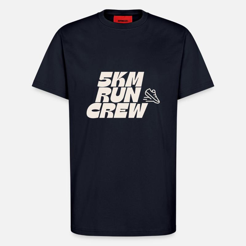 5 km COURSE D’ÉQUIPAGE - T-shirt bio décontracté fabriqué en UE - DARK NAVY