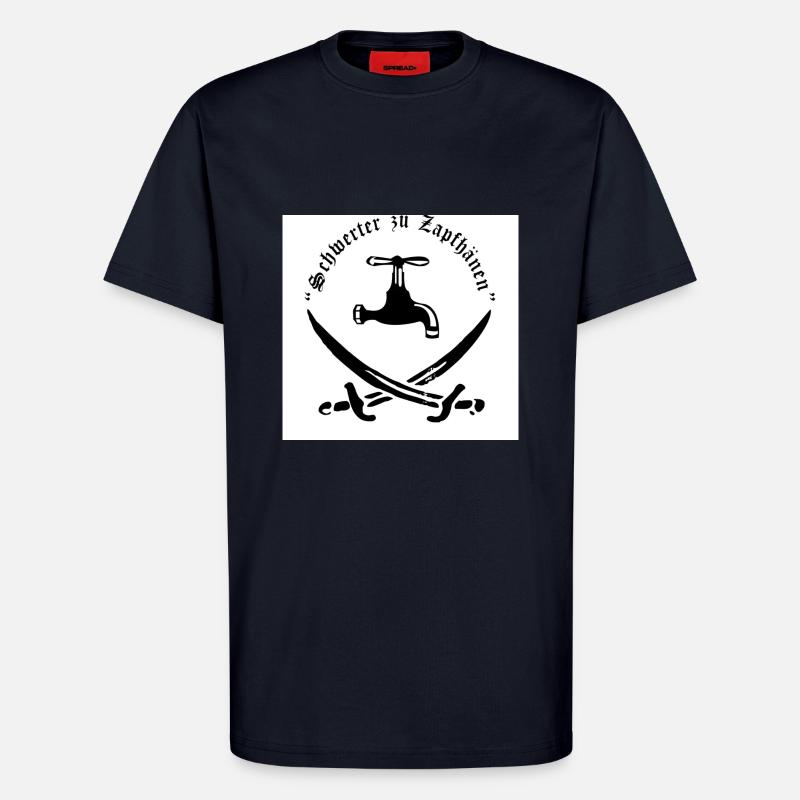 Schwerter zu Zapfhähnen - T-Shirt - made by SPREAD - DARK NAVY
