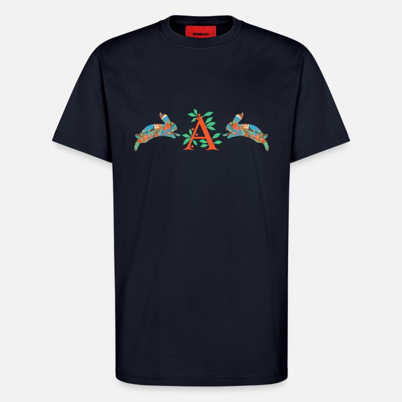 bunnies e 4 a - T-Shirt - made by SPREAD - DARK NAVY