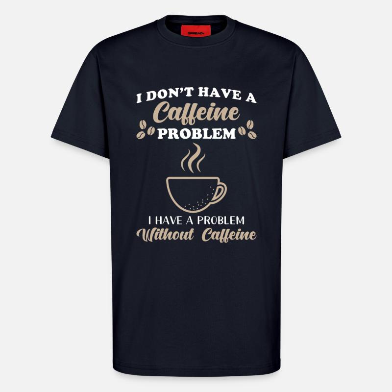 Kaffee Koffein - T-Shirt - made by SPREAD - DARK NAVY