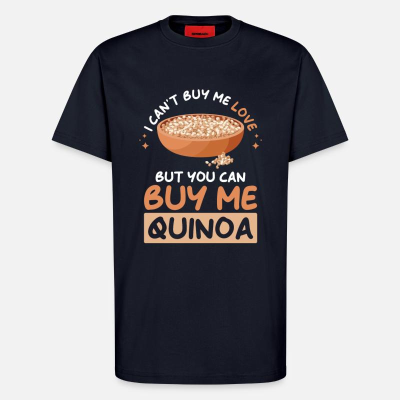 Quinoa Spruch - T-Shirt - made by SPREAD - DARK NAVY