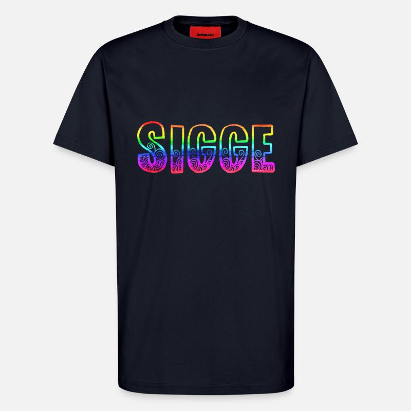 sigge rs rainbow - T-Shirt - made by SPREAD - DARK NAVY