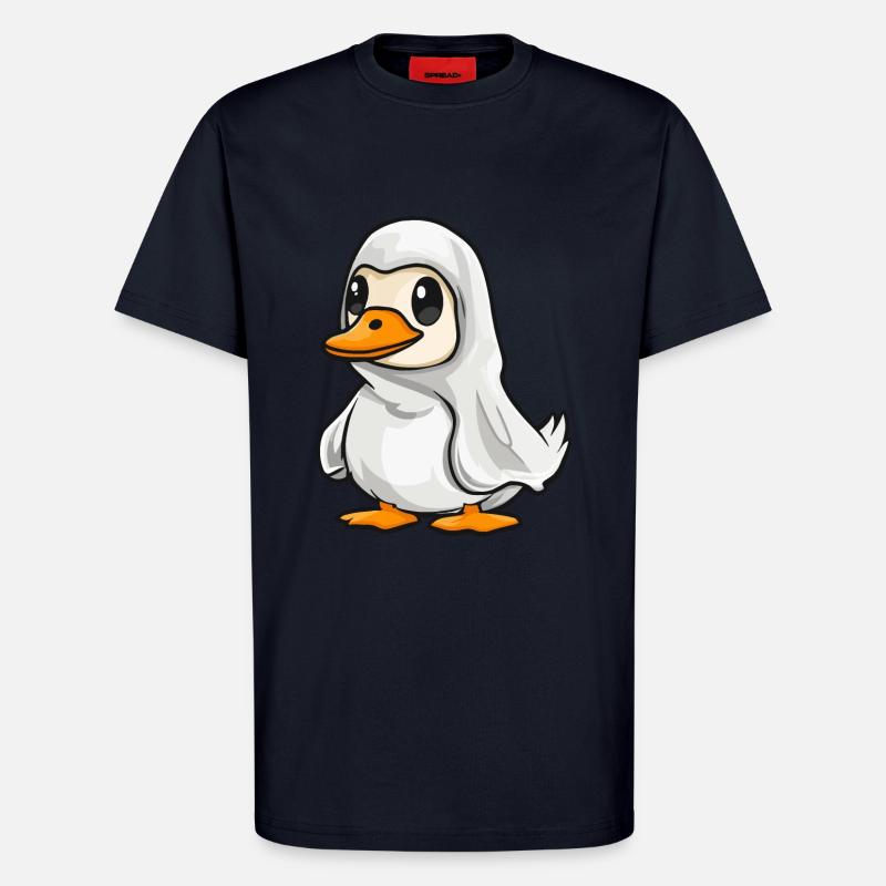 Gans Halloween Comic Geist - T-Shirt - made by SPREAD - DARK NAVY
