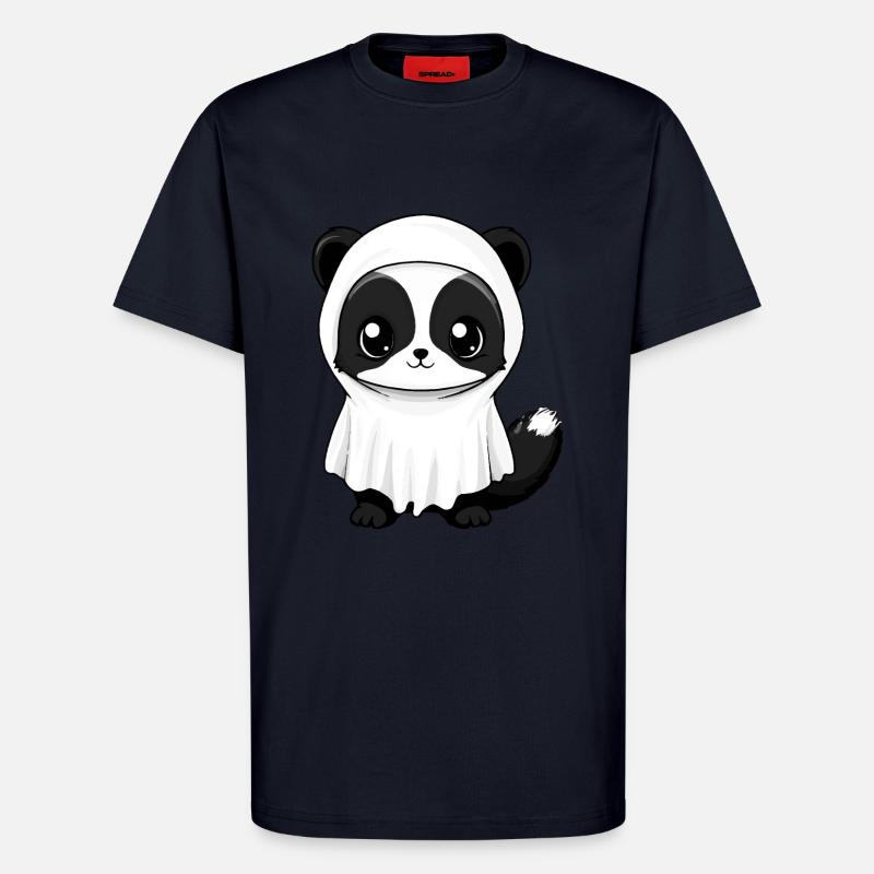 Skunk Halloween Comic Ghost - T-Shirt - made by SPREAD - DARK NAVY