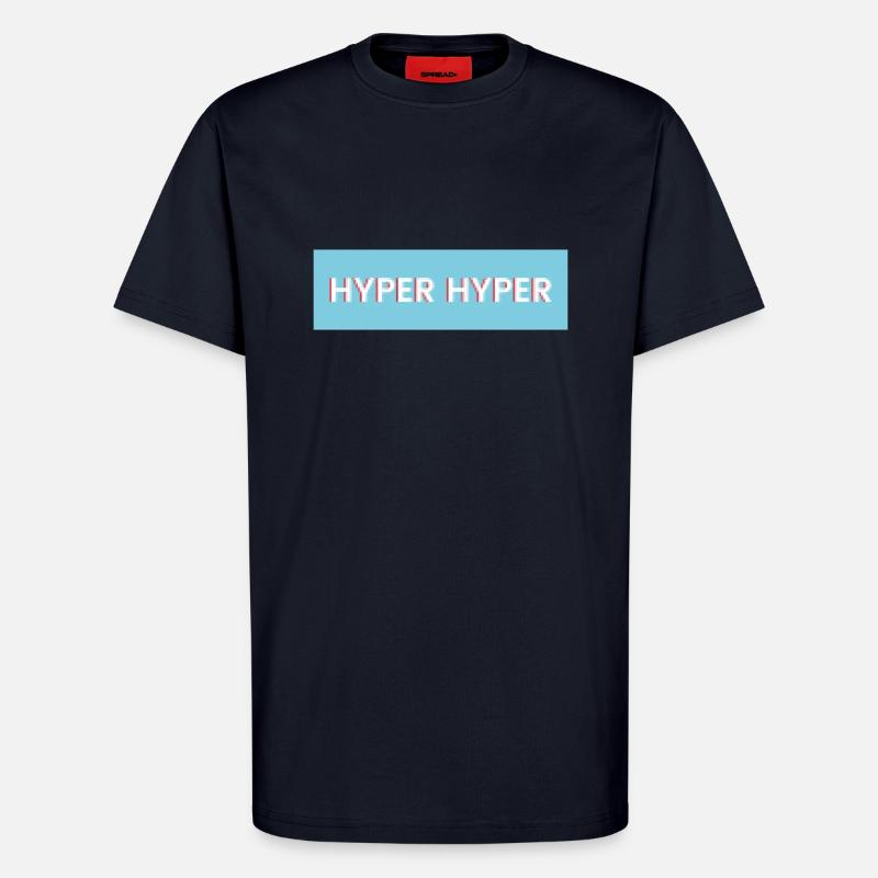 HYPER HYPER pixel - T-shirt bio décontracté fabriqué en UE - DARK NAVY