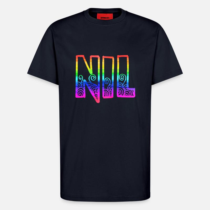 nil rs regenbogen - T-Shirt - made by SPREAD - DARK NAVY