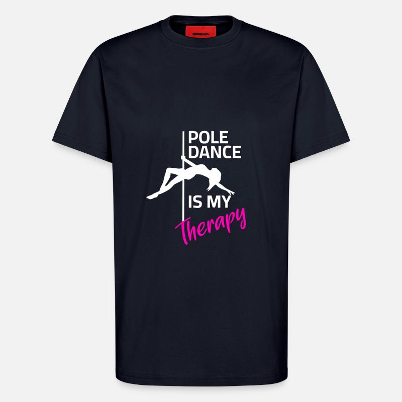 Pole Dance Therapy - T-Shirt - made by SPREAD - DARK NAVY