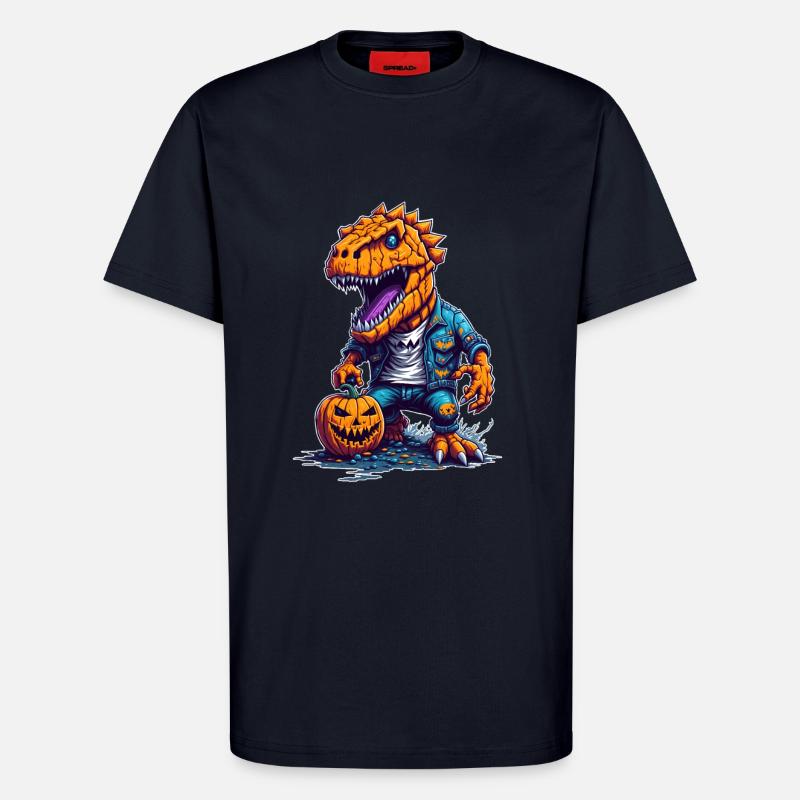 Halloween T Rex - T-Shirt - made by SPREAD - DARK NAVY