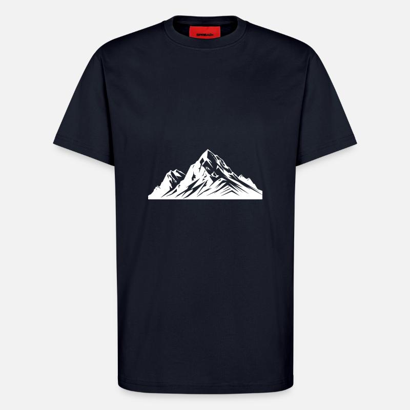 Berge Gipfel Alpen - T-Shirt - made by SPREAD - DARK NAVY