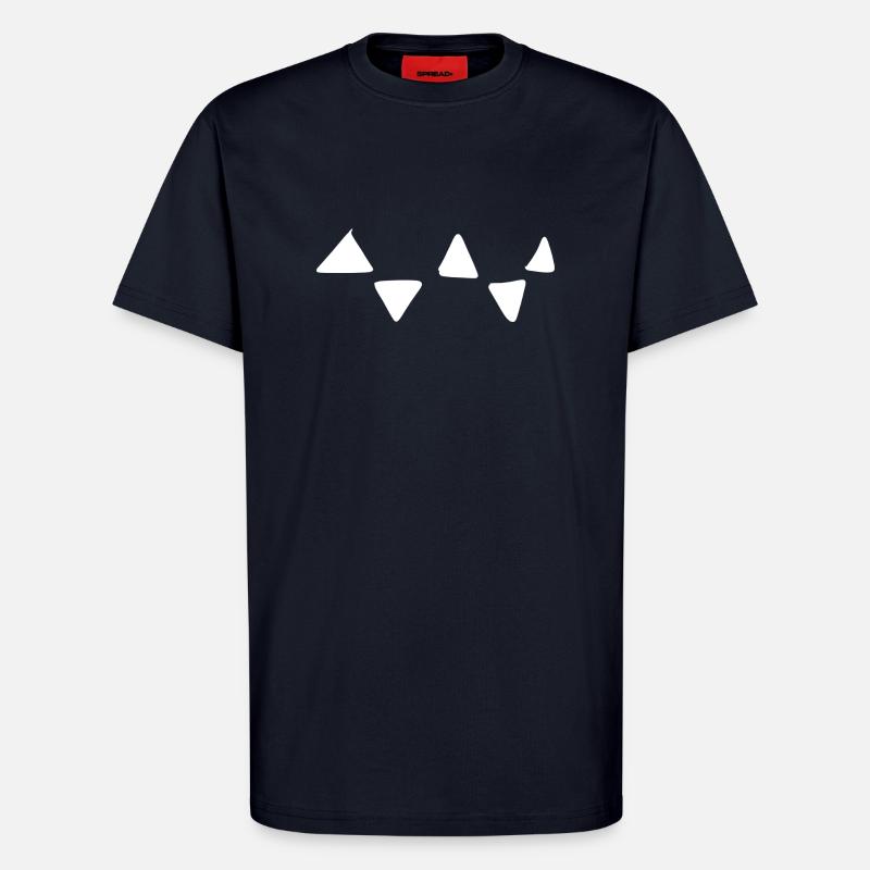 Triangular Pattern Triangular Shapes - T-Shirt - made by SPREAD - DARK NAVY