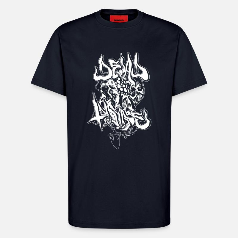 Urbane Dämonengrafik im Meta-Stil - T-Shirt - made by SPREAD - DARK NAVY