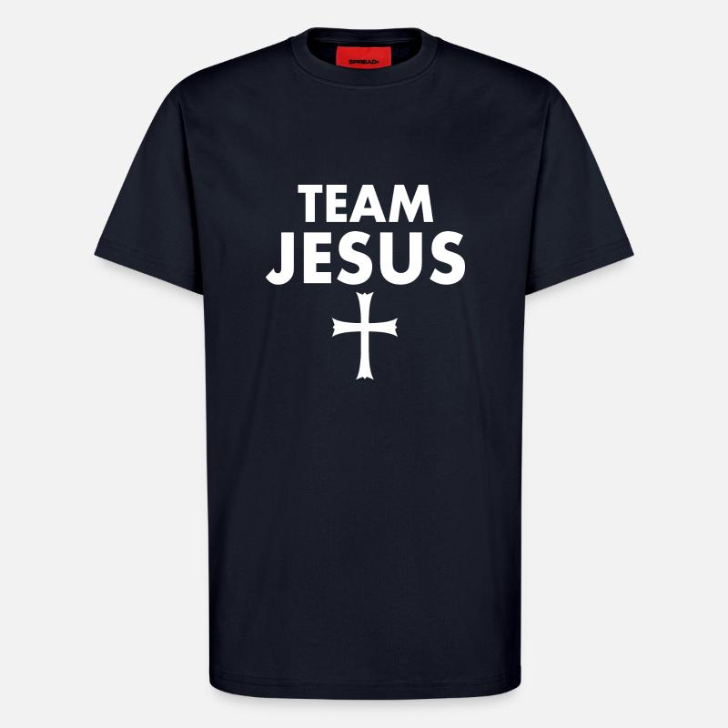 Team jesus cross - T-Shirt - made by SPREAD - DARK NAVY