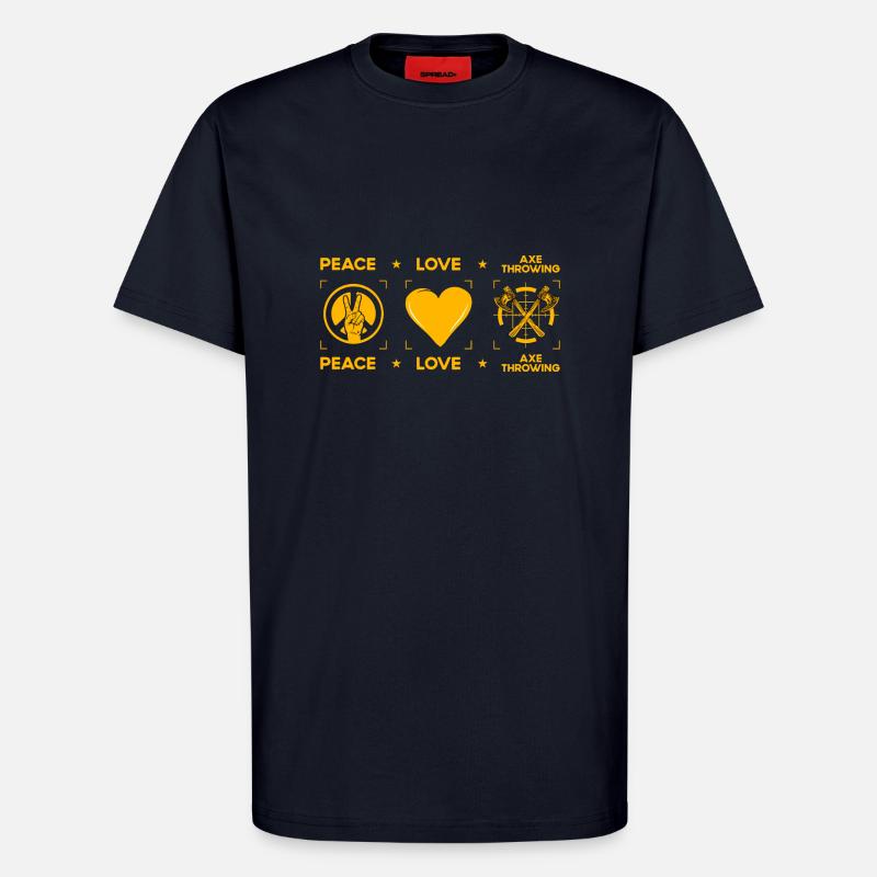 Axtwerfen - T-Shirt - made by SPREAD - DARK NAVY