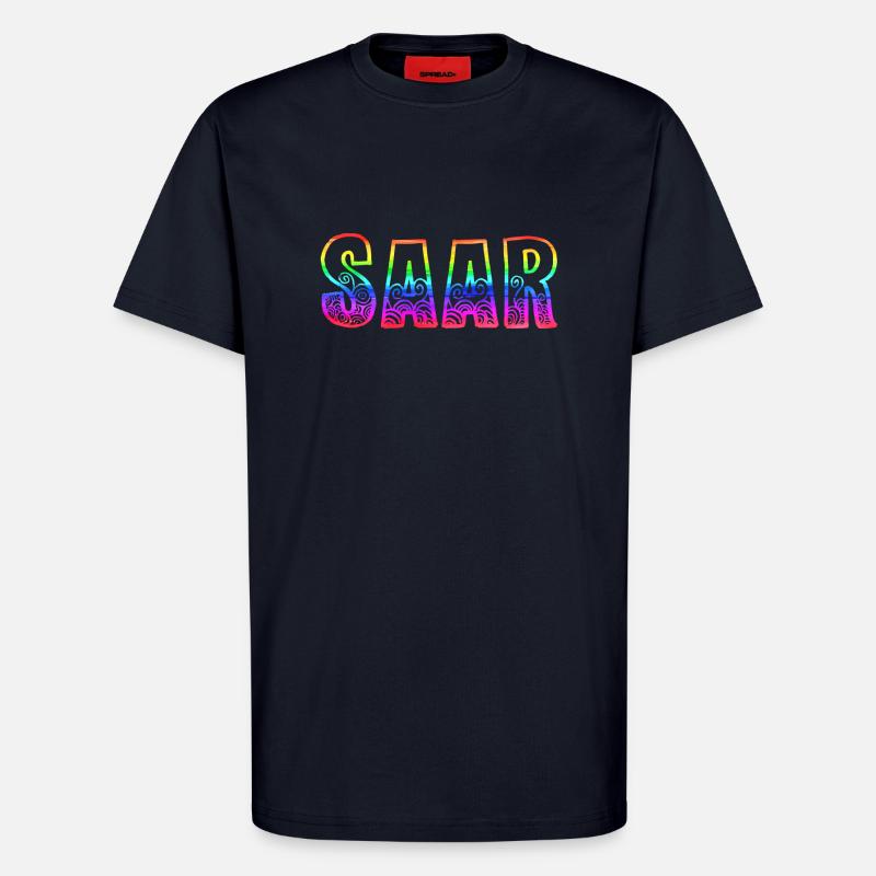 saar rs regenbogen - T-Shirt - made by SPREAD - DARK NAVY