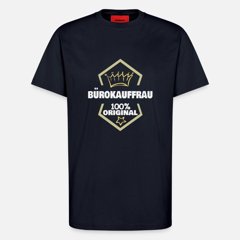 Office clerk as work - T-Shirt - made by SPREAD - DARK NAVY
