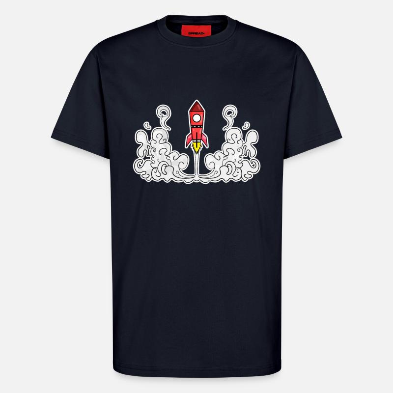 Rocket Rocket Launch Launch - T-Shirt - made by SPREAD - DARK NAVY