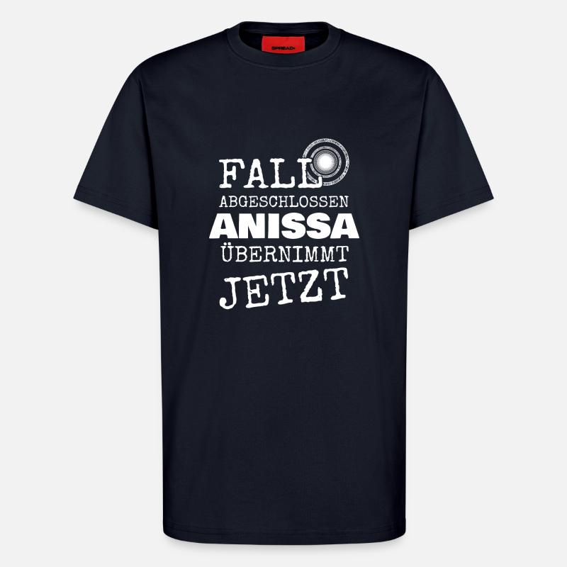 Anissa as a given name - T-Shirt - made by SPREAD - DARK NAVY