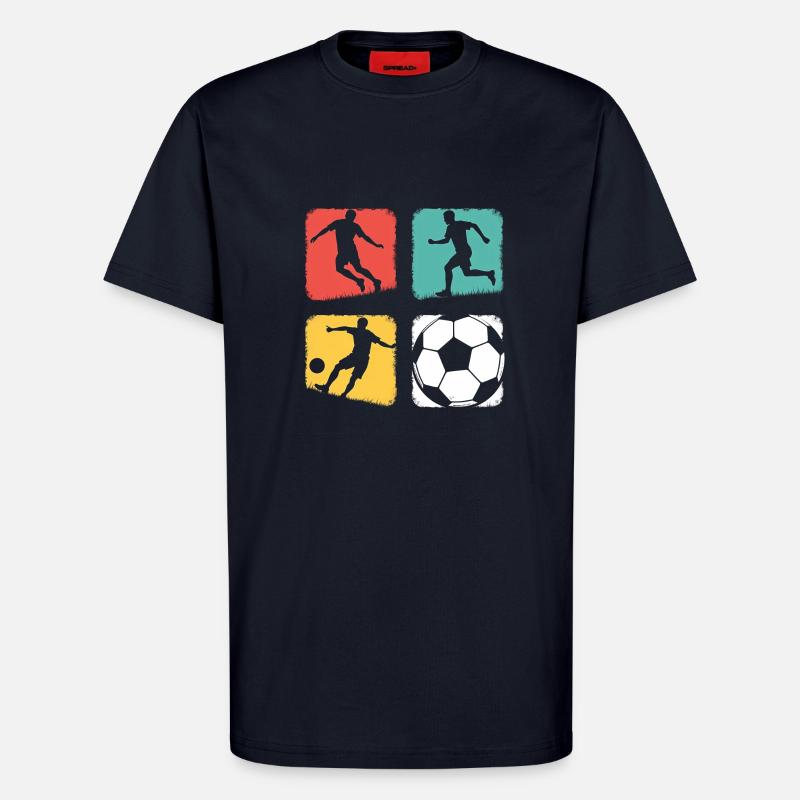 Fussball Design - Junge & Mädchen - T-Shirt - made by SPREAD - DARK NAVY