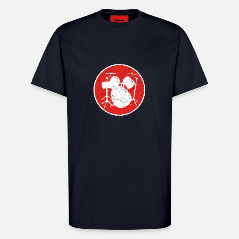 Gift DRUMMER DRUM DRUM - T-Shirt - made by SPREAD - DARK NAVY