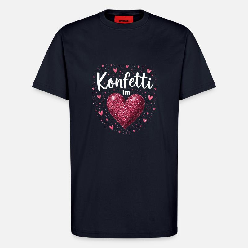 Konfetti im Herzen - T-Shirt - made by SPREAD - DARK NAVY