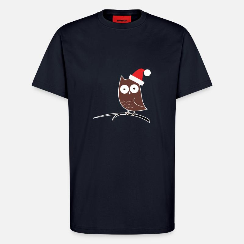 Die Weihnachts-Eule! Geschenk Idee - T-Shirt - made by SPREAD - DARK NAVY