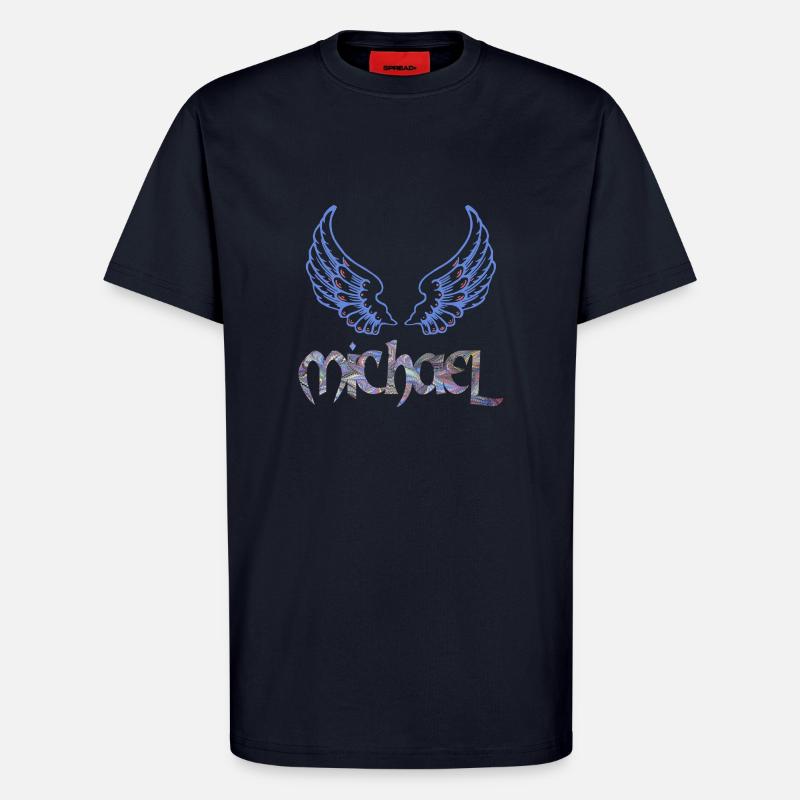 erzengel michael e 45 - T-shirt bio décontracté fabriqué en UE - DARK NAVY