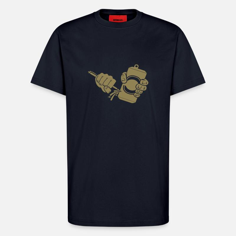 Bier Dosenbier Dosenstechen - T-Shirt - made by SPREAD - DARK NAVY