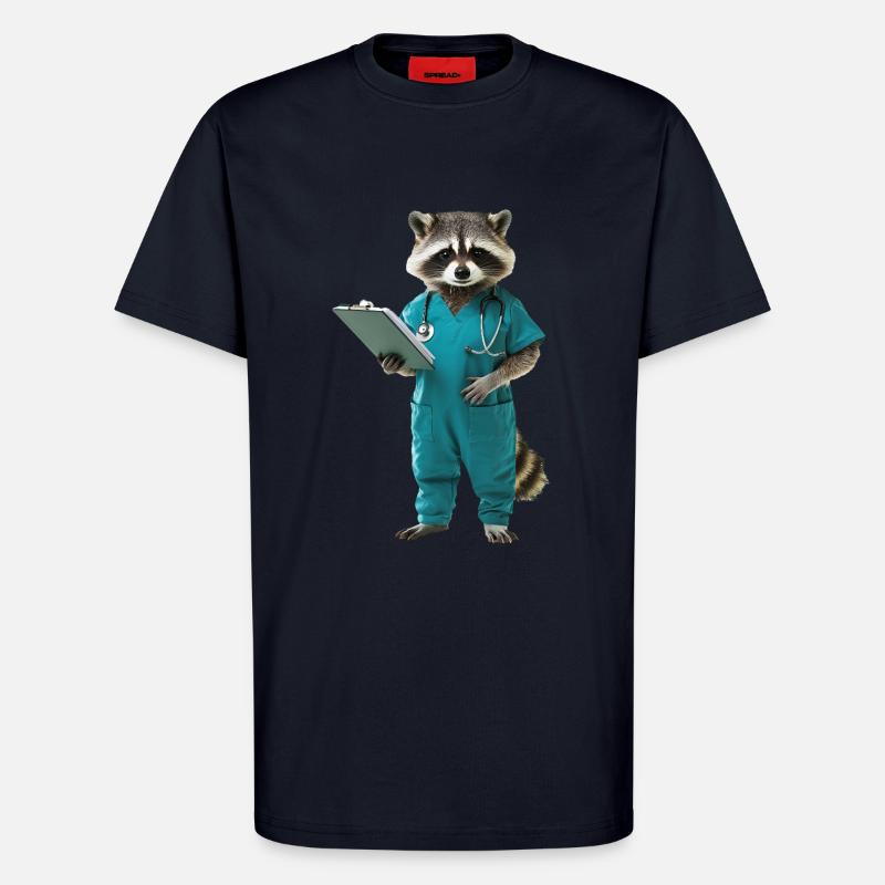 Waschbär - T-Shirt - made by SPREAD - DARK NAVY