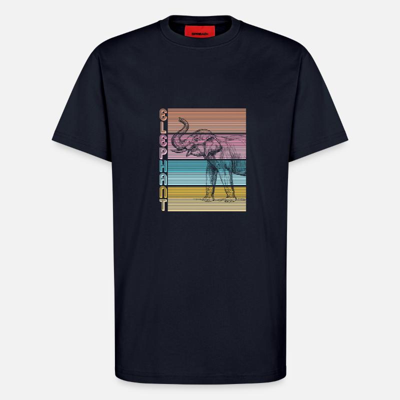 Elefant - T-Shirt - made by SPREAD - DARK NAVY