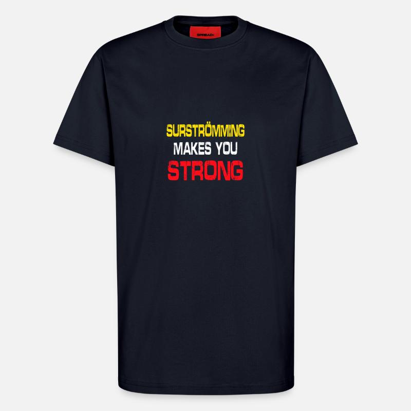 Surströmming, surströmming spruch - T-Shirt - made by SPREAD - DARK NAVY