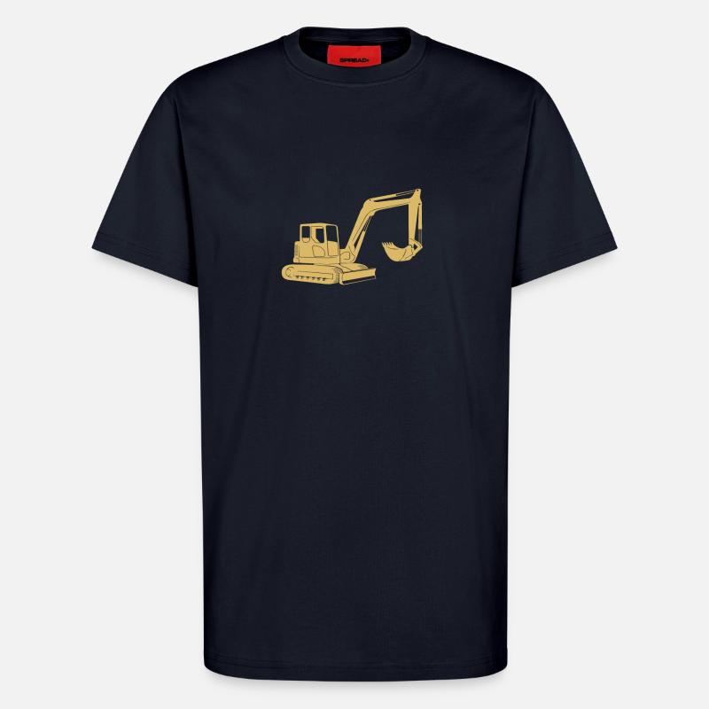 Baggerfahrer geschenkideen - T-Shirt - made by SPREAD - DARK NAVY