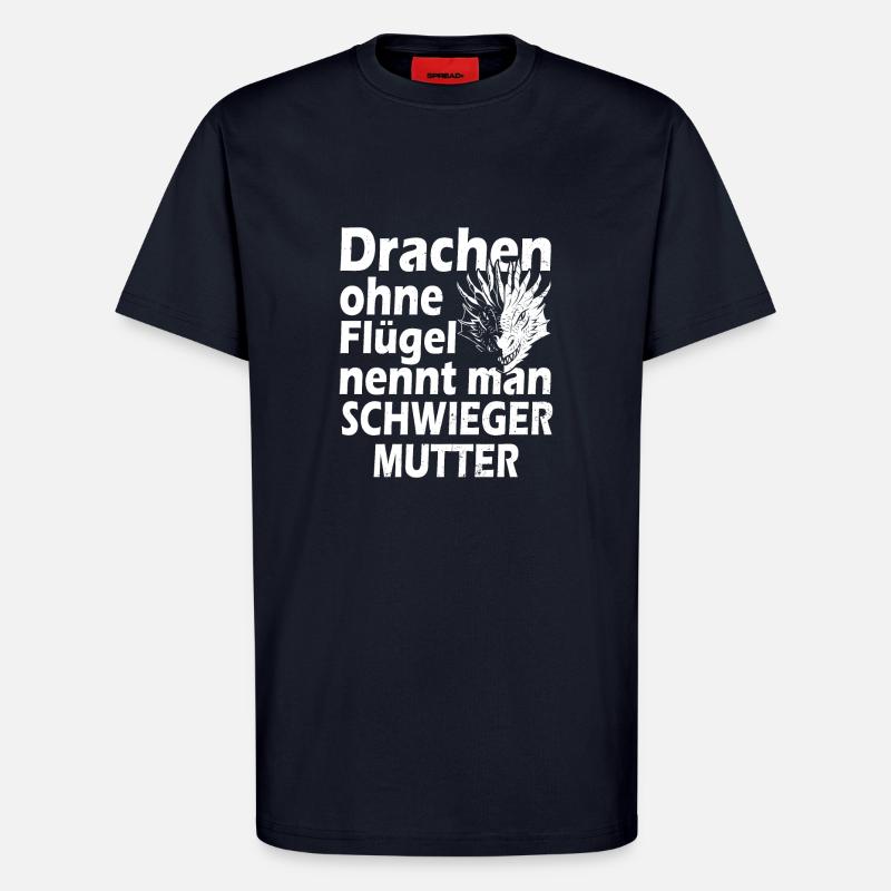 Drache schwiegermutter - T-Shirt - made by SPREAD - DARK NAVY