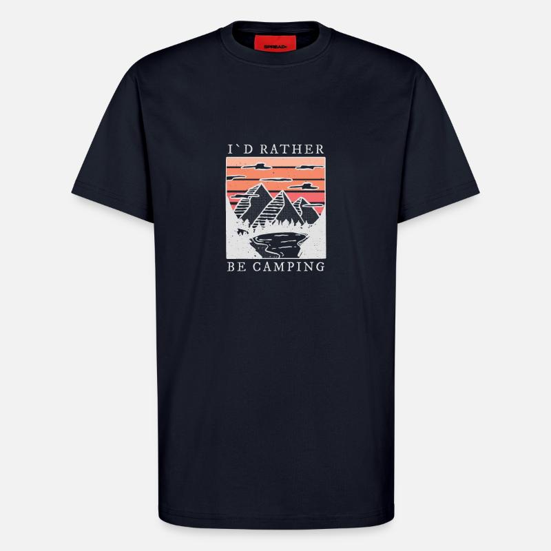Camping Berge Spruch - T-Shirt - made by SPREAD - DARK NAVY