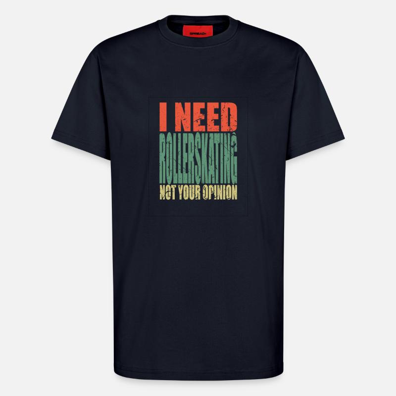 Rollerskating Spruch lustig - T-Shirt - made by SPREAD - DARK NAVY