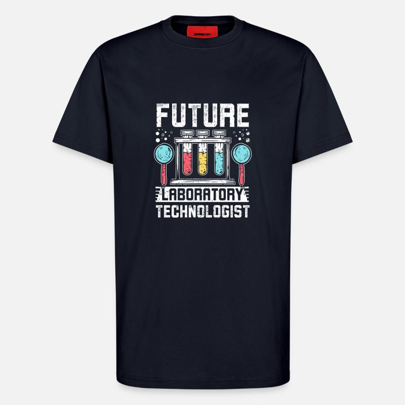 Future laboratory technologist - T-Shirt - made by SPREAD - DARK NAVY