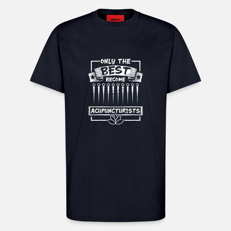 Les meilleurs deviennent acupuncteurs - T-shirt bio décontracté fabriqué en UE - DARK NAVY