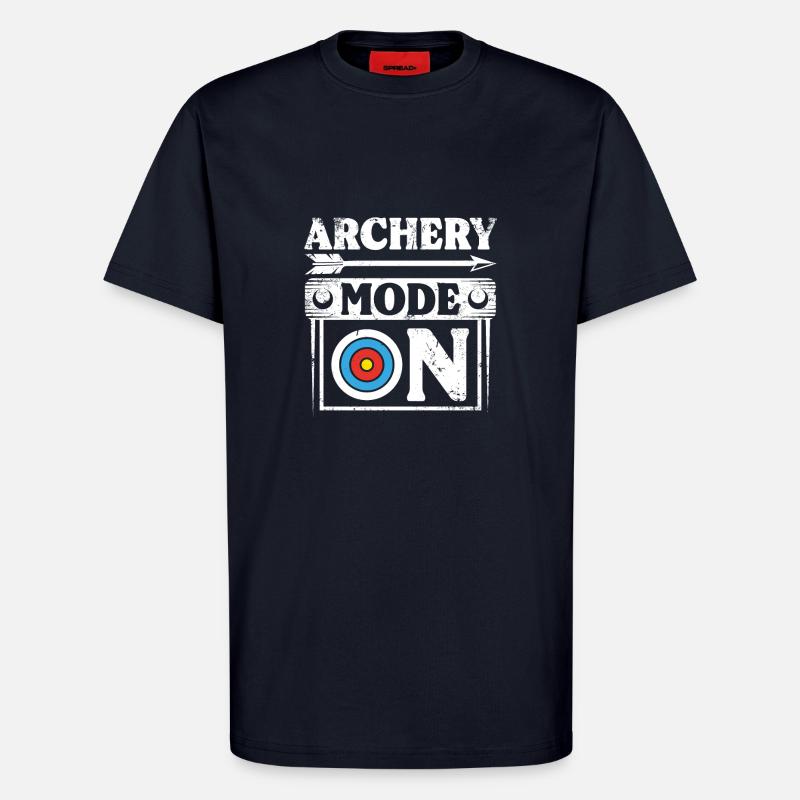 Mode tir à l’arc activé - T-shirt bio décontracté fabriqué en UE - DARK NAVY