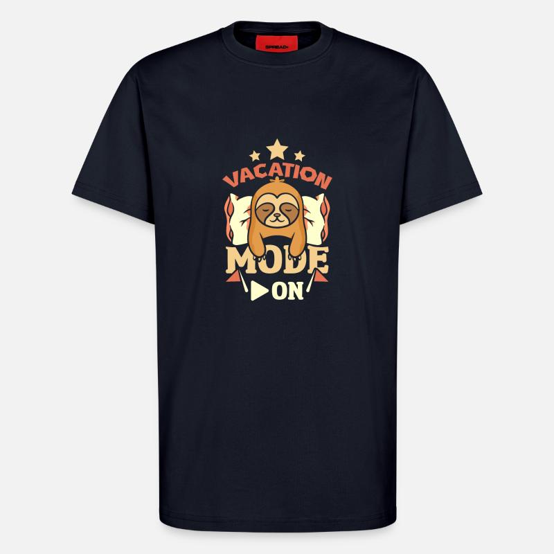 Sloth vacation mode on - T-Shirt - made by SPREAD - DARK NAVY