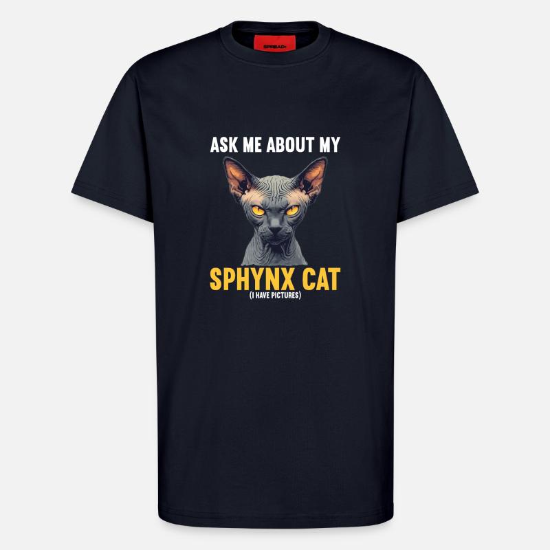 Sphynx Kätzchen Sphynx Katze - T-Shirt - made by SPREAD - DARK NAVY