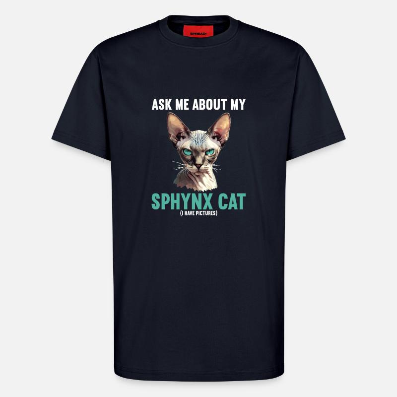 Sphynx Kätzchen Sphynx Katze - T-Shirt - made by SPREAD - DARK NAVY