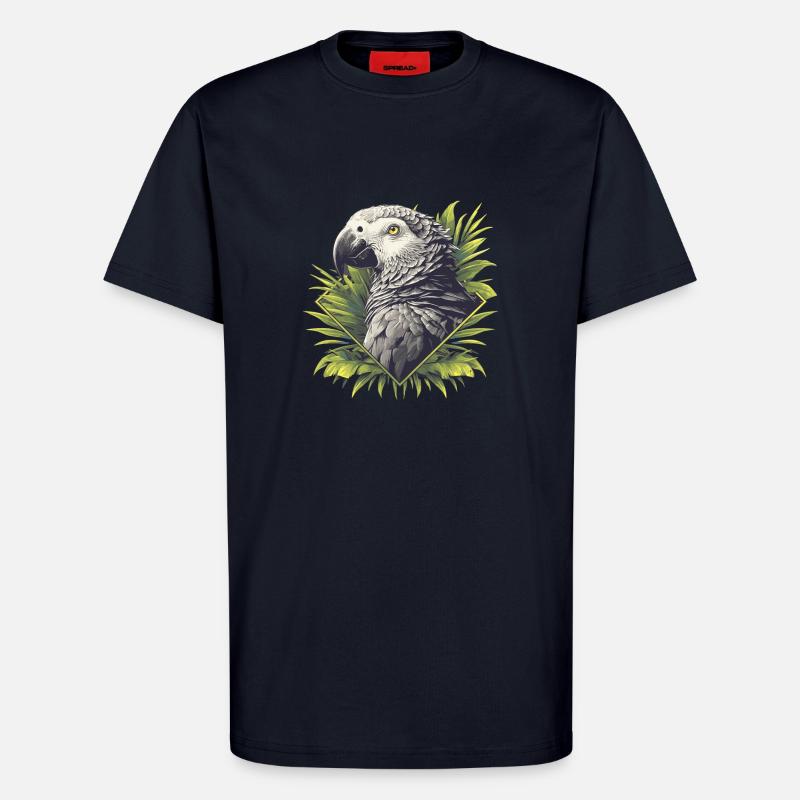 Graupapageien Graupapagei - T-Shirt - made by SPREAD - DARK NAVY