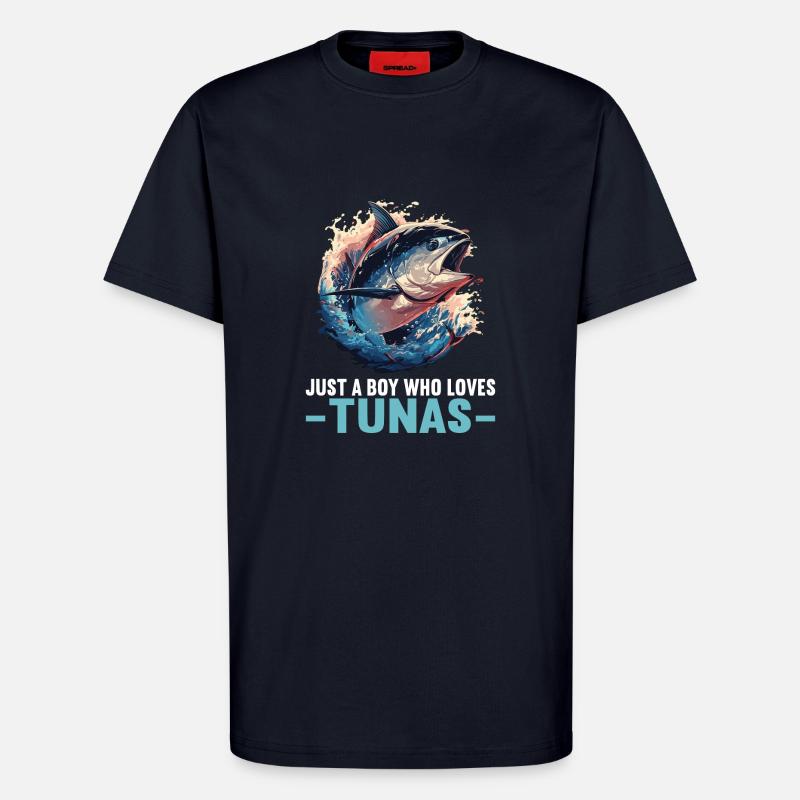 Thon Thunfische Thunfisch - T-shirt bio décontracté fabriqué en UE - DARK NAVY