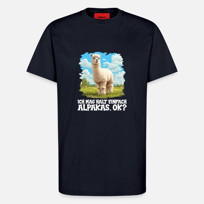 Alpaca Alpacas Alpaca - T-Shirt - made by SPREAD - DARK NAVY