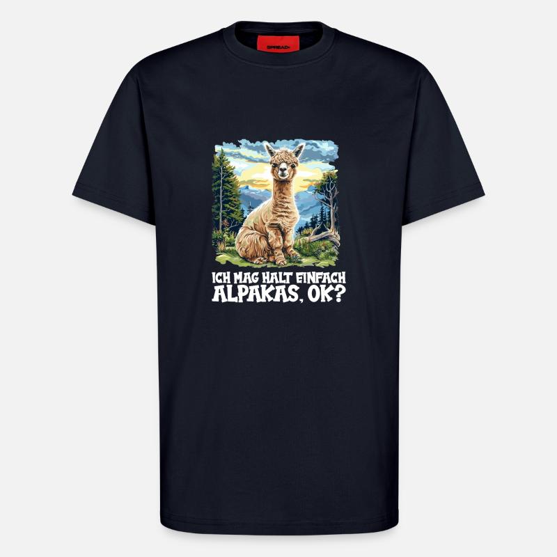Alpaca Alpacas Alpaca - T-Shirt - made by SPREAD - DARK NAVY