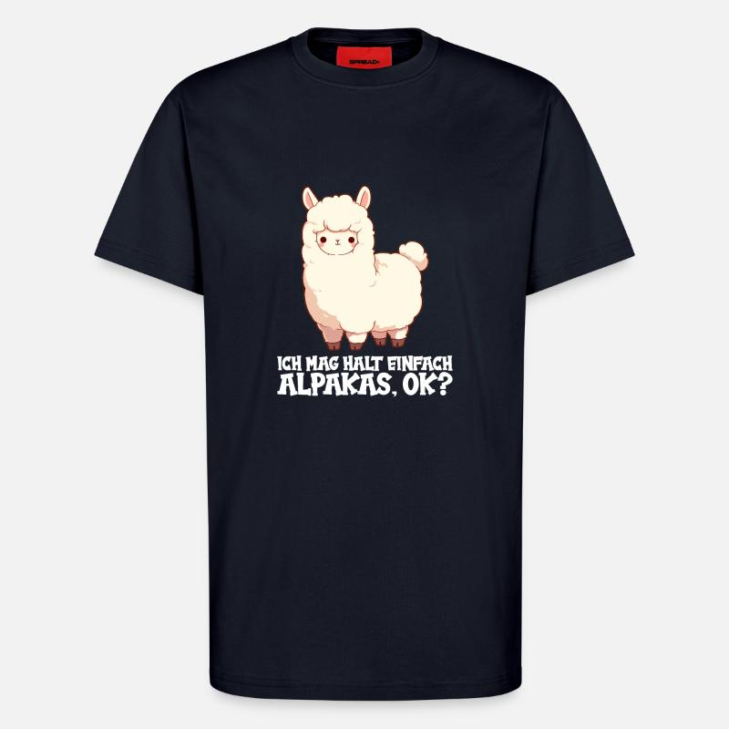 Alpaca Alpacas Alpaca - T-Shirt - made by SPREAD - DARK NAVY