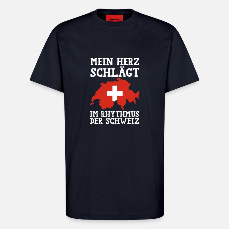 Schweizer Schweiz - T-Shirt - made by SPREAD - DARK NAVY