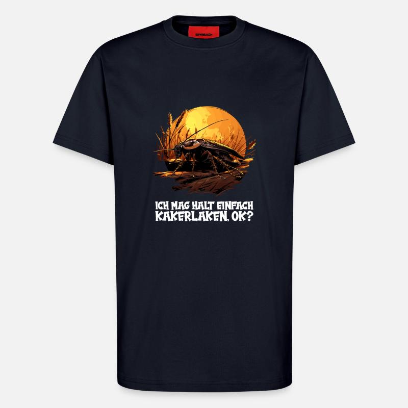 cafards cafards cafards cafard - T-shirt bio décontracté fabriqué en UE - DARK NAVY